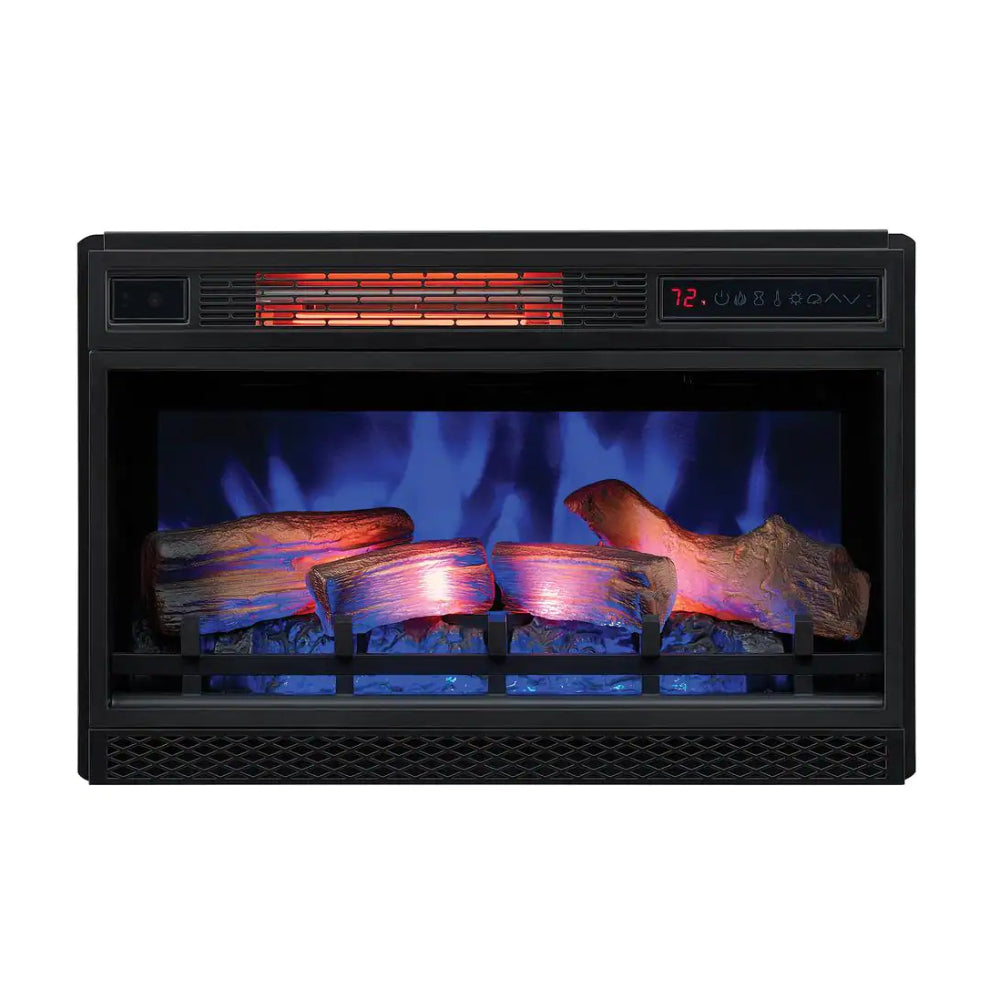 ClassicFlame 3D SpectraFire Plus Infrared Electric Fireplace Insert, Black
