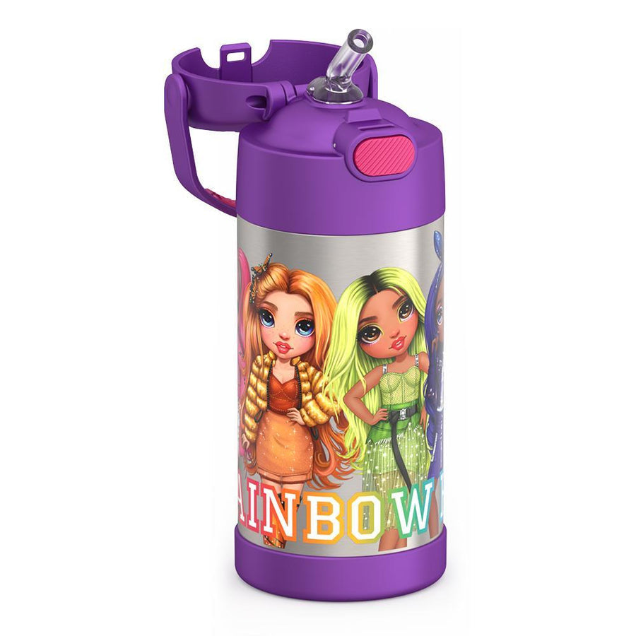Thermos Funtainer Rainbow High 12 oz Water Bottle with Straw - Purple