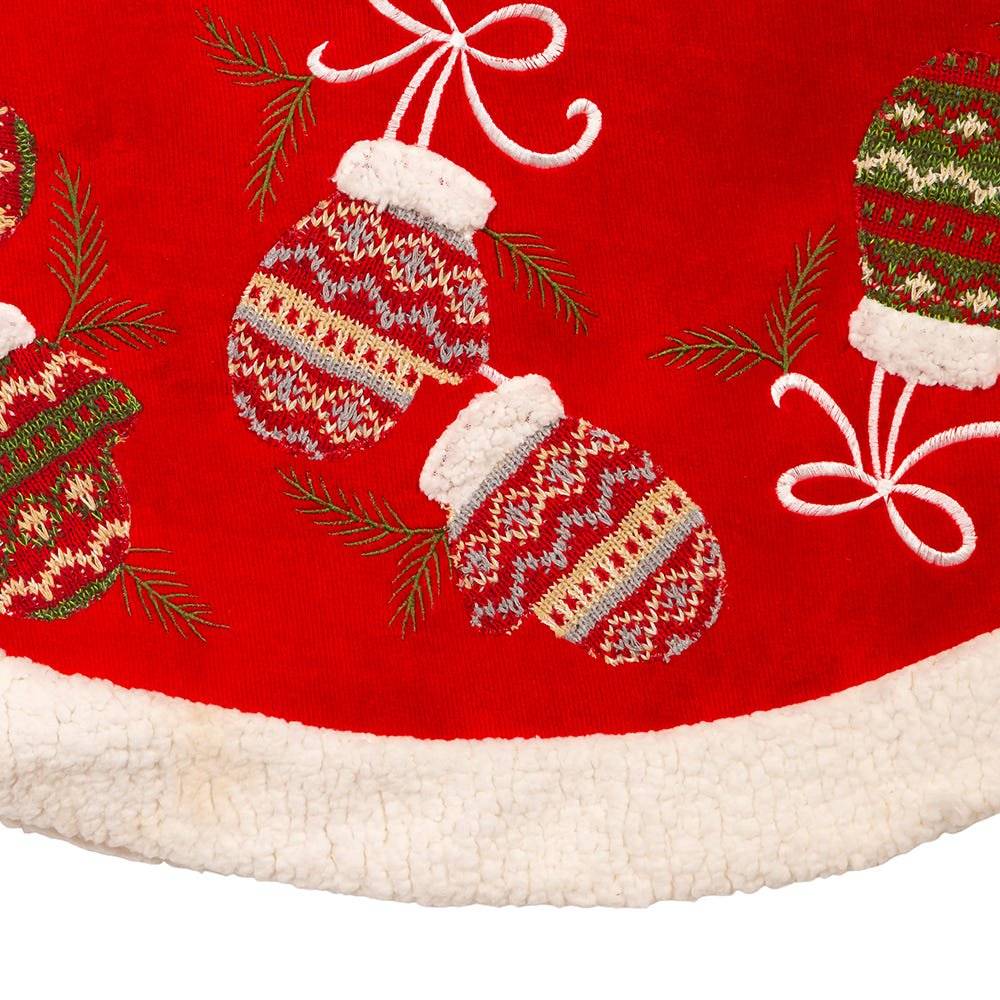 Kurt Adler 48" Tree Skirt - Red