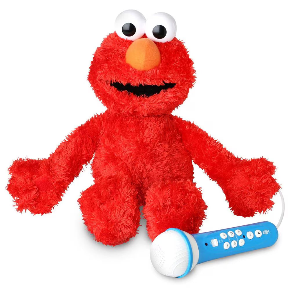 Singing Machine Sesame Street Sing Along Crew Elmo Karaoke Plush Toy - Red