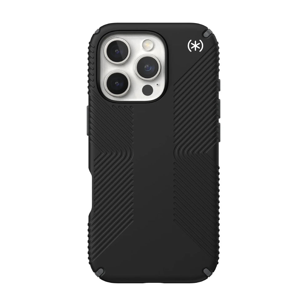 Speck Persidio2 Grip Case for Apple iPhone 16 Pro - Black/Slate Gray