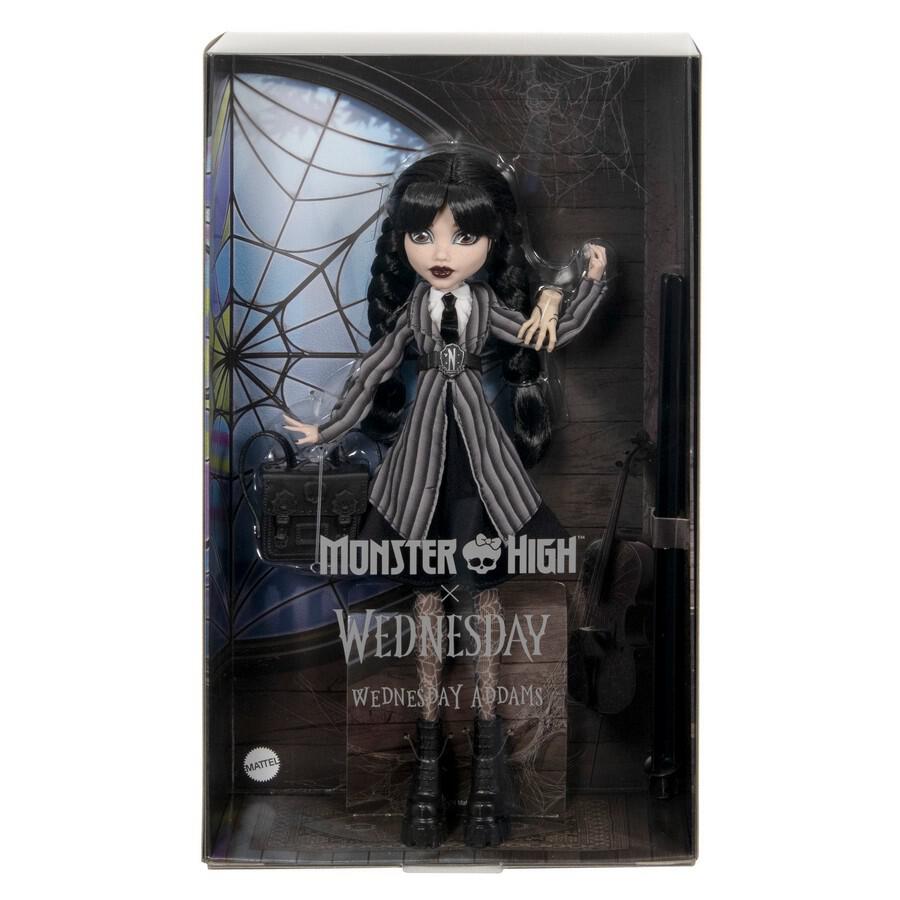 Monster High Wednesday Addams Doll with Nevermore Academy Uniform