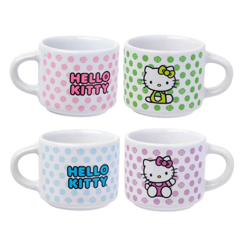 Sanrio Hello Kitty Polka Dots Stackable Mug (Set of 4)