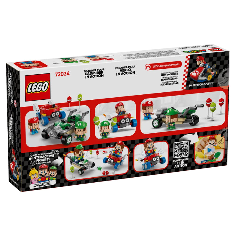 LEGO Mario Kart Baby Mario and Baby Luigi Toy Set (321-Piece)