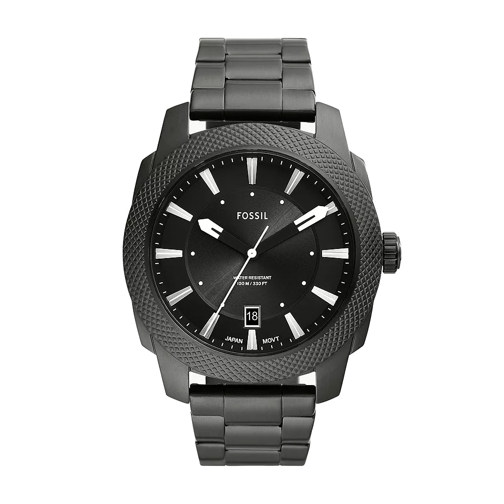 Fossil Machine Men's 49mm Smoke Bracelet Watch - Black Dial