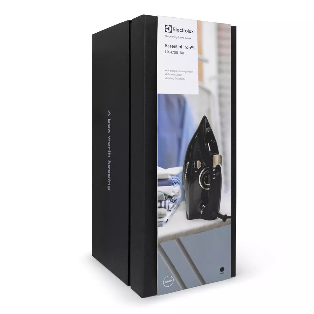 Electrolux LX-1700 Essential Iron with powerful burst of steam - Black