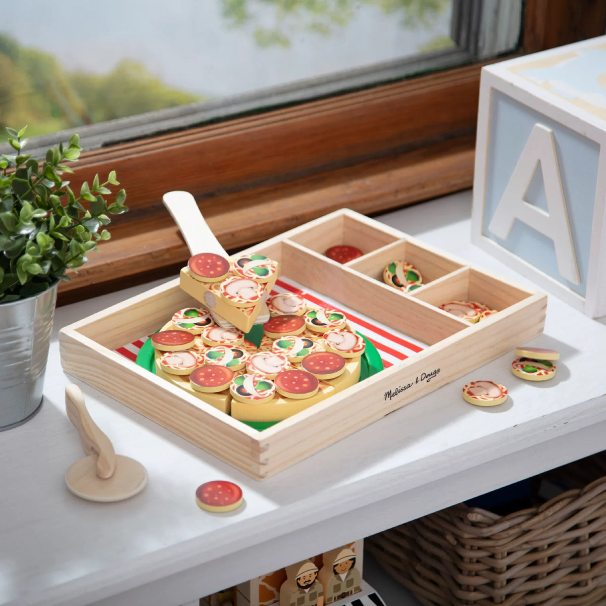 Melissa and Doug Wooden Pizza Party Play Set
