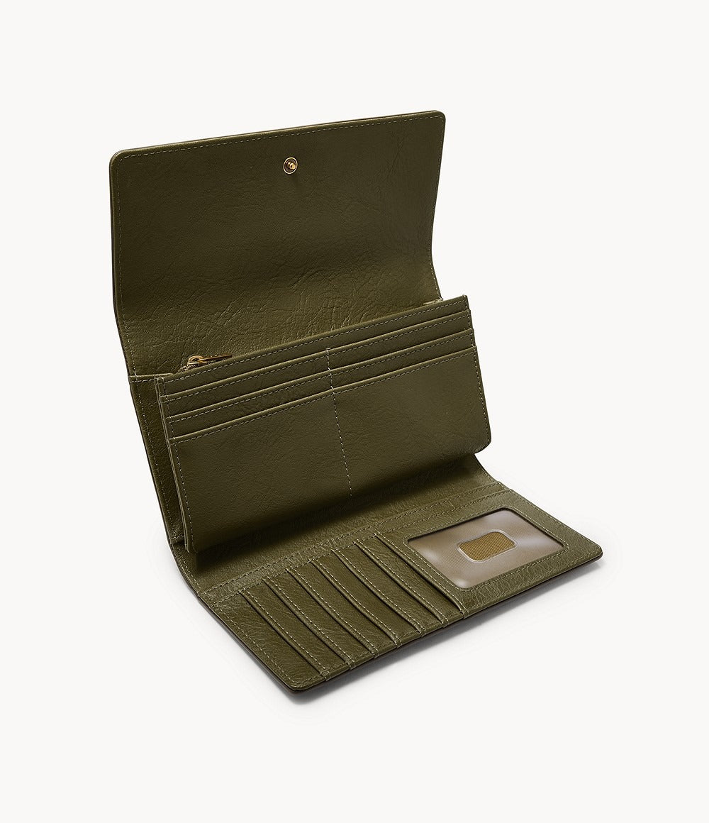 Fossil Logan RFID Flap Clutch Wallet