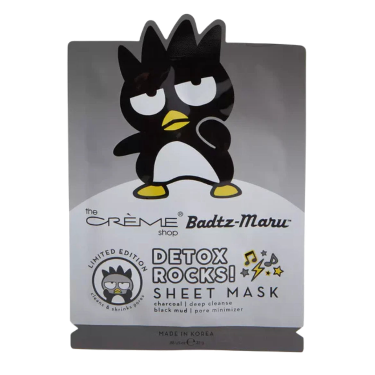 The Crème Shop x Badtz-Maru Clear Skin Rocks Sheet Mask (3-Pieces)