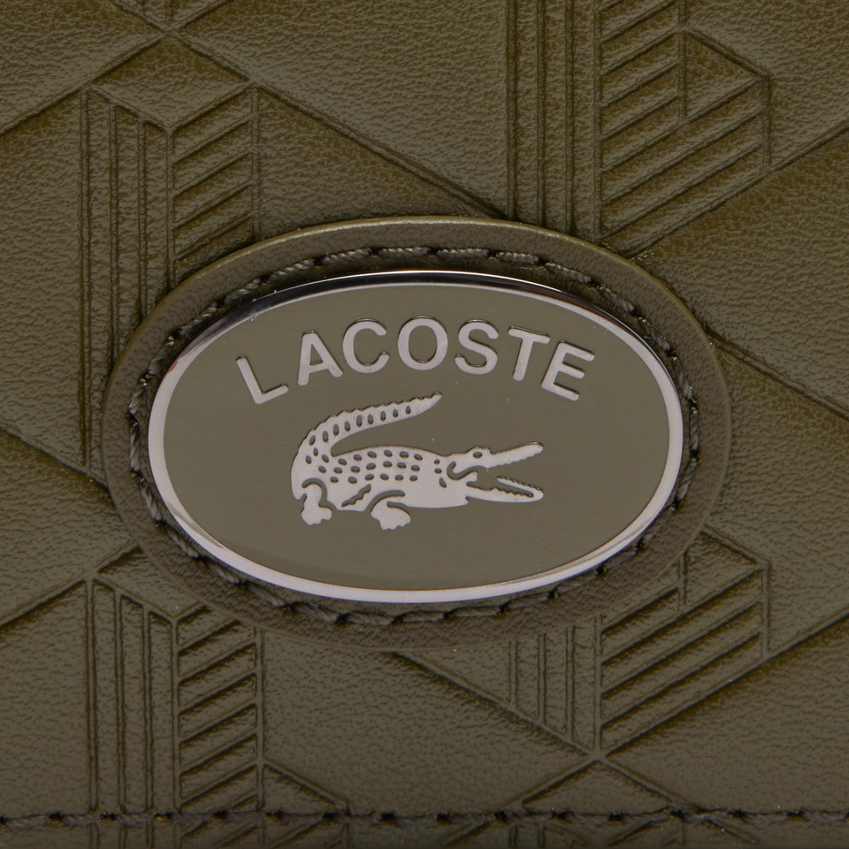 Lacoste Monogram Compact Billfold Wallet - Ivy Green