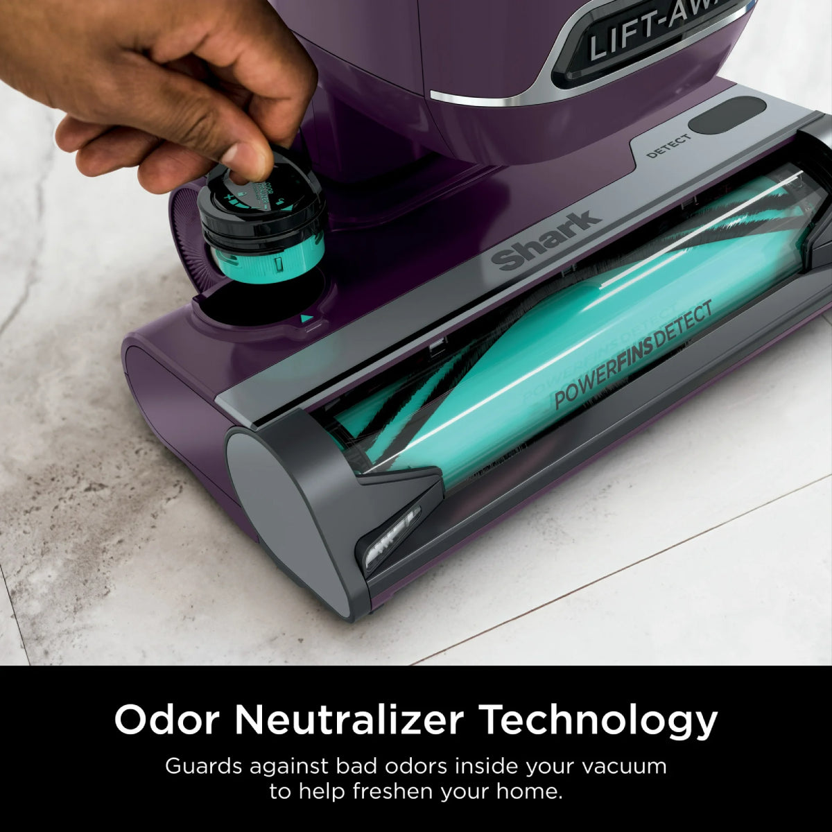 Shark Detect Lift-Away Upright Vacuum with Self-Cleaning Brushroll - Purple
