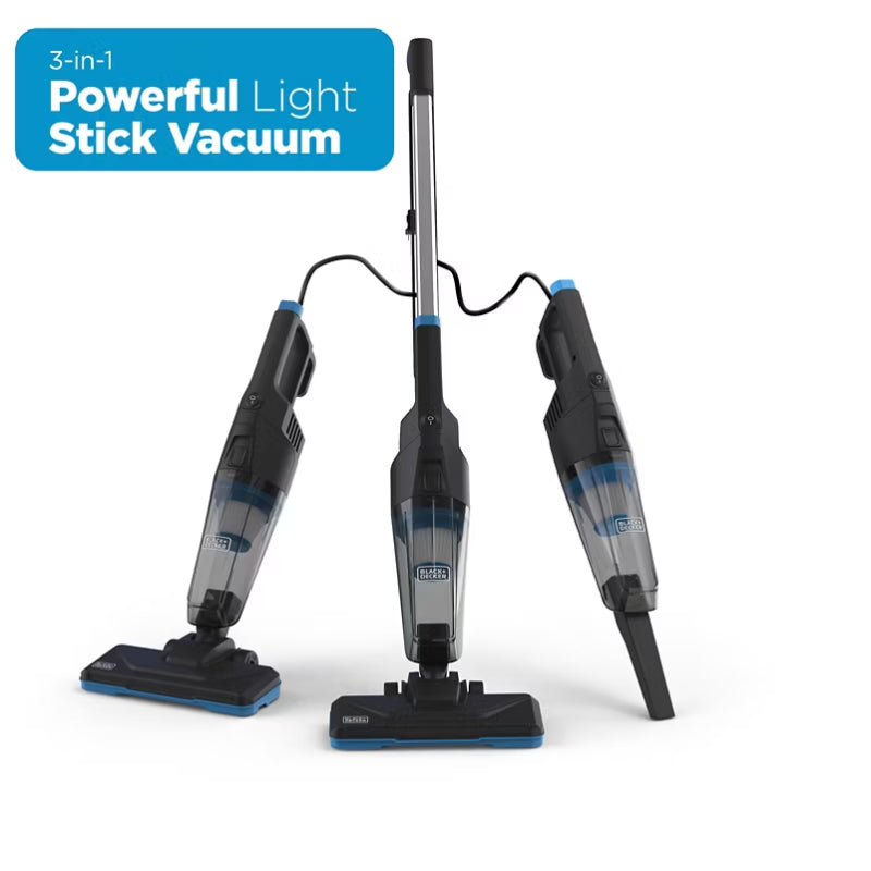 Black+Decker Power Series Flex 3-in-1 Corded Stick Vacuum - Black