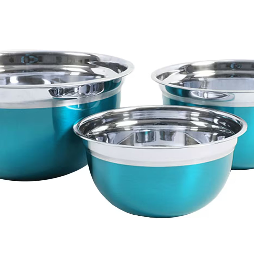 Oster 109499.03 Rosamond Mixing Bowl Set (3-Piece) - Blue
