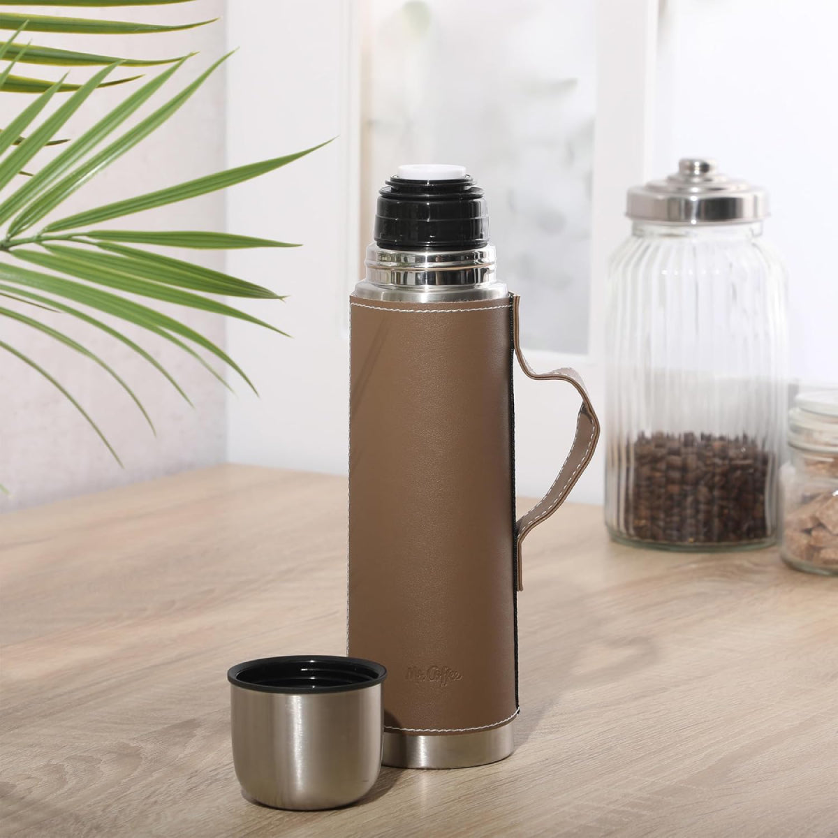 Mr. Coffee Leatherette 23 oz Thermal Bottle