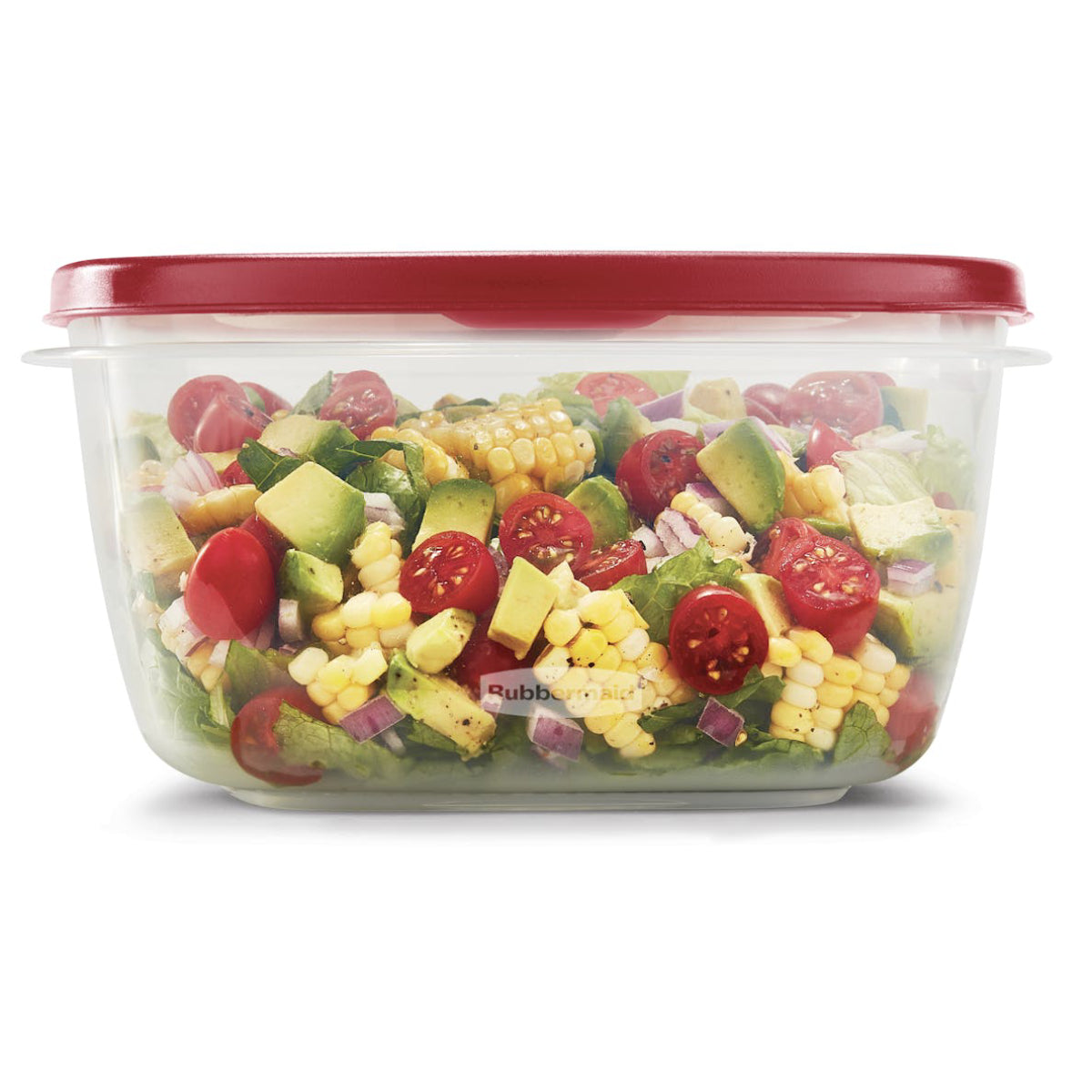 Rubbermaid EasyFindLids Large Square Food Storage Container with Lid - Red