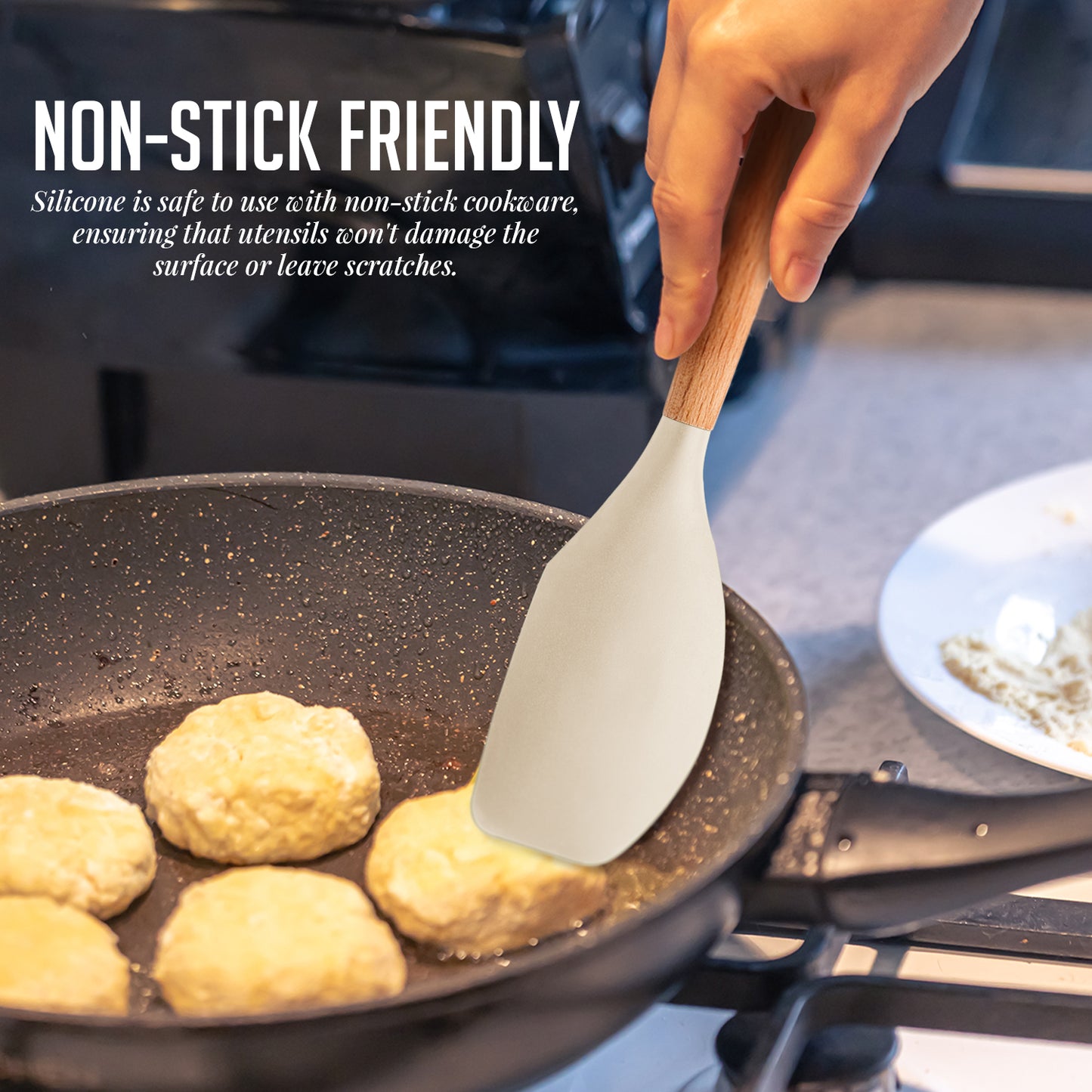 Ovente Utensils 17 Pc Set - Cream