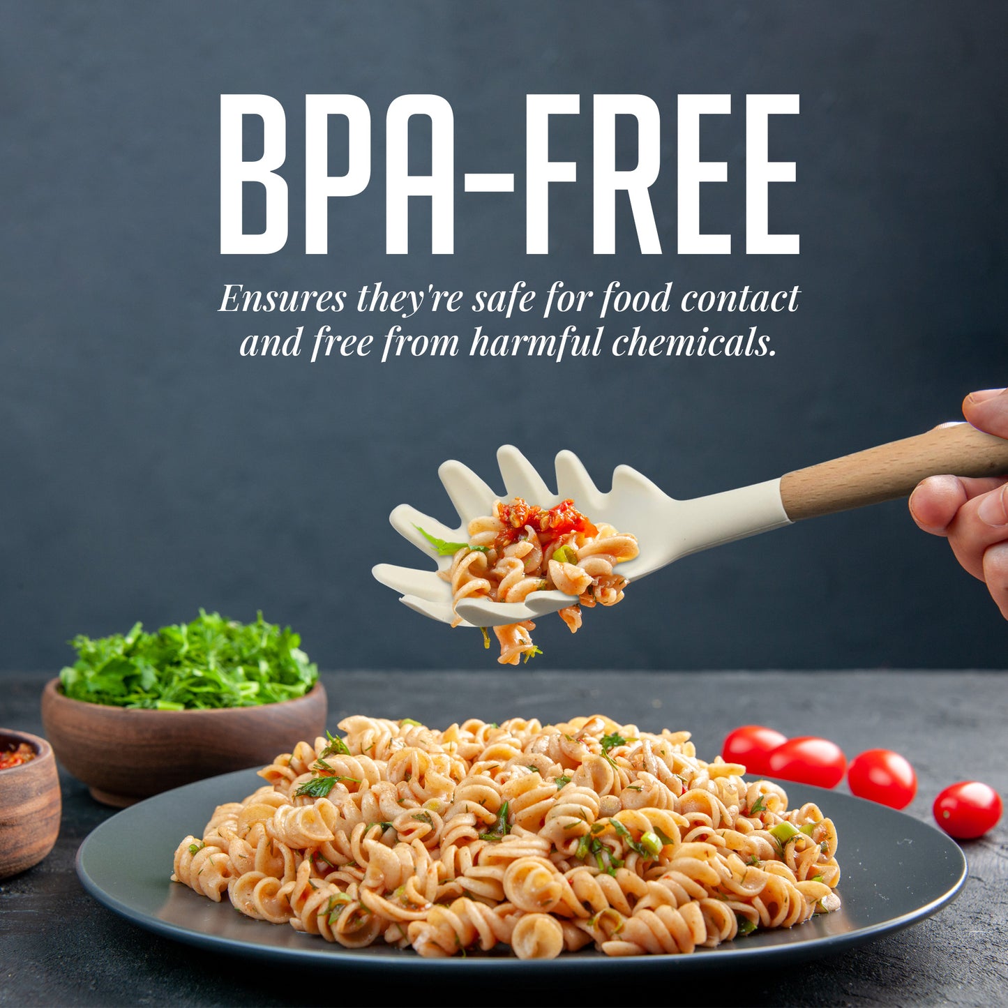 Ovente Utensils 17 Pc Set - Cream