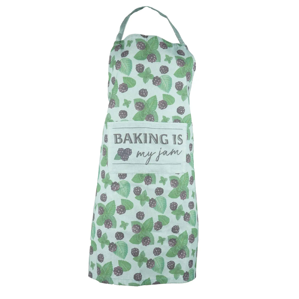 Krumbs Kitchen Farmhouse Style Apron - Green
