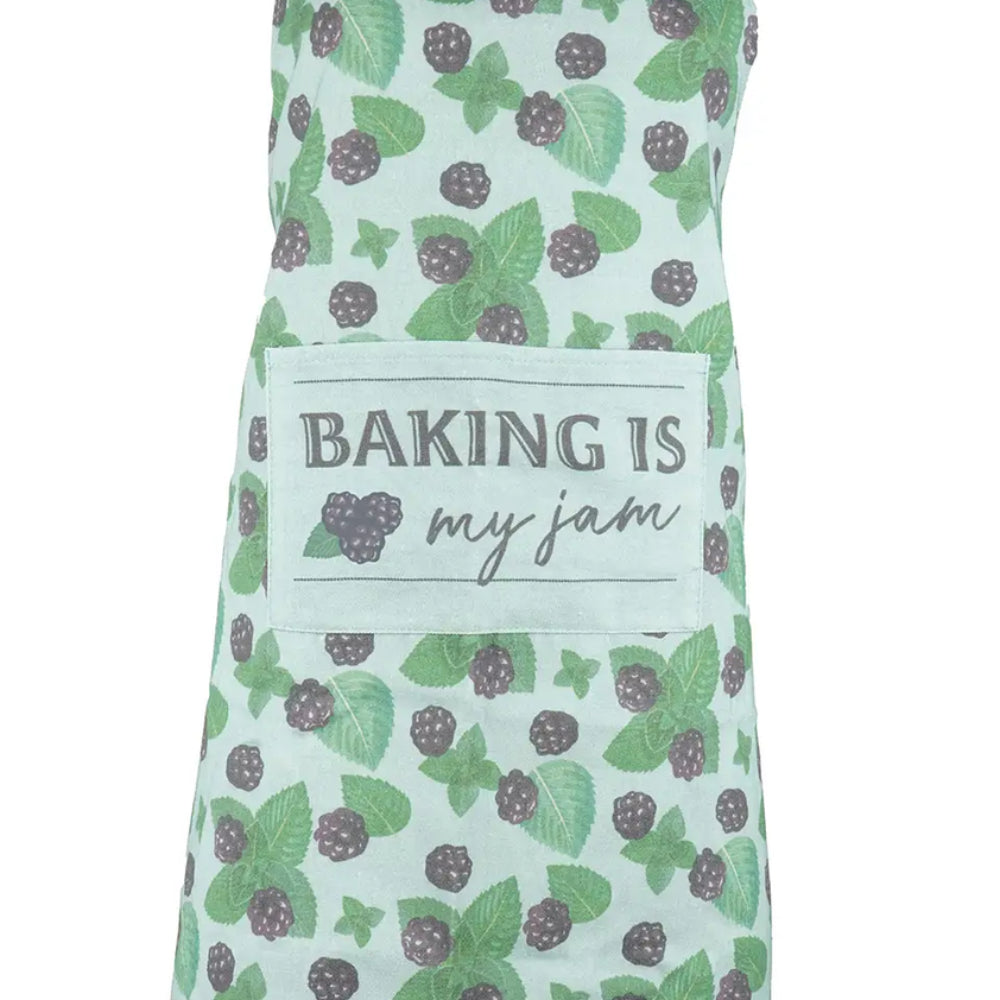 Krumbs Kitchen Farmhouse Style Apron - Green