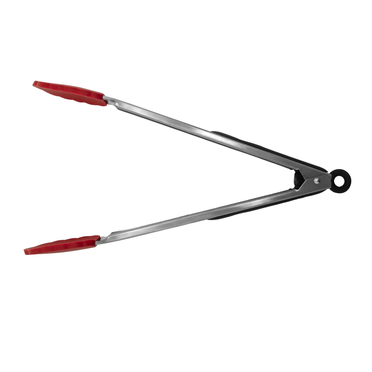 Starfrit Silicone Tongs - Silver/Red