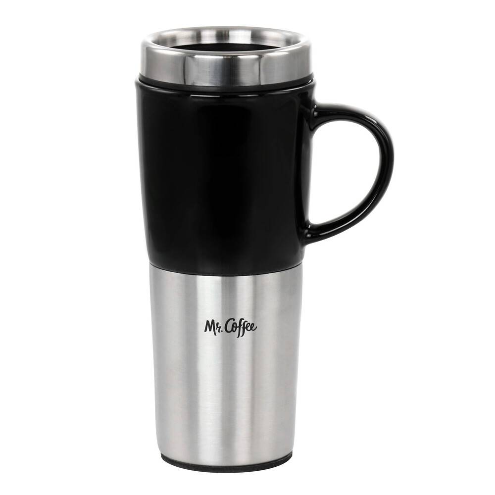 Mr. Coffee 16 oz Travel Mug With Lid