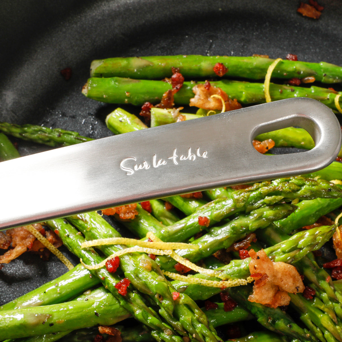 Gibson Sur La Table Nonstick Cookware Set with Glass Lids - Black