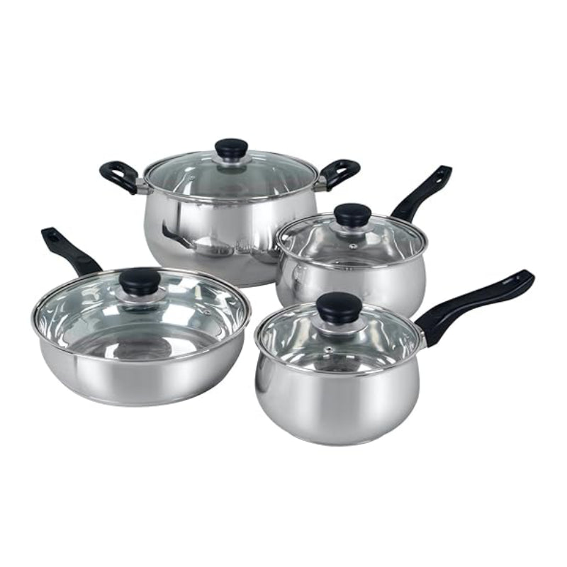 Oster Rametto Stainless Cookware Set (10-Piece) - Silver