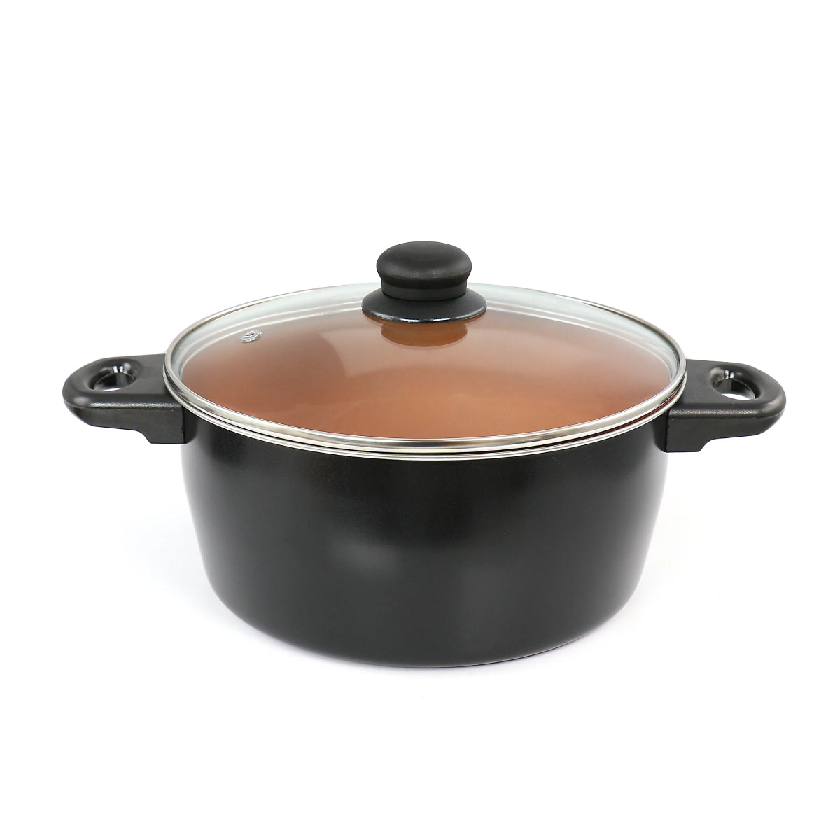 Gibson Home Armada Nonstick Cookware Set (7-Piece) - Brown/Black