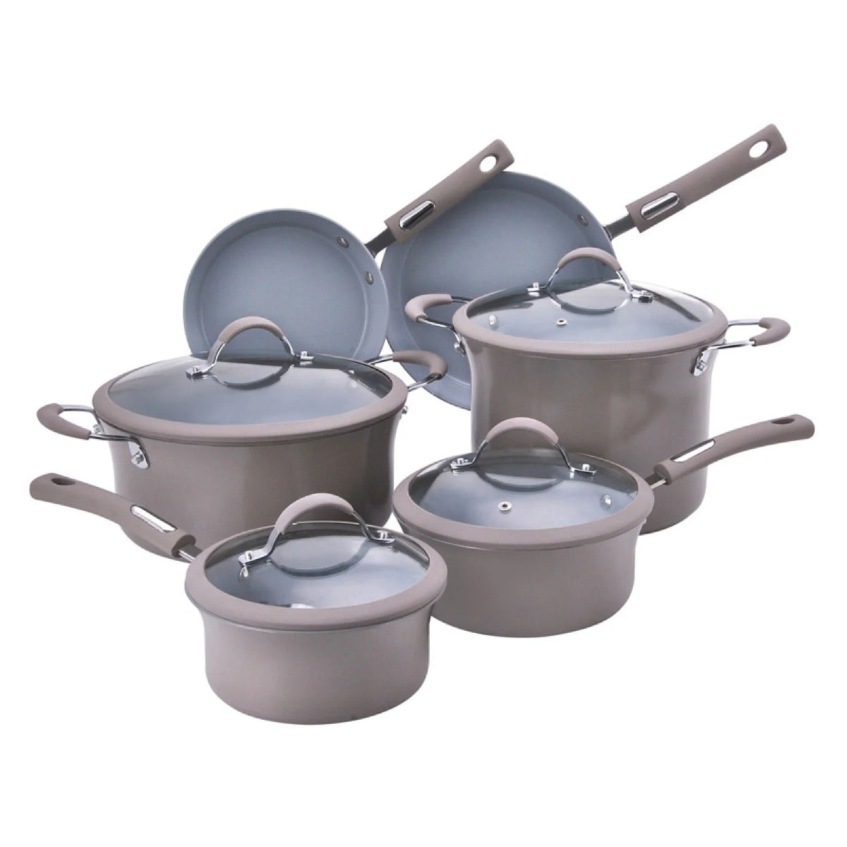 Hamilton Beach Cookware Set (10-Pieces) - Gray