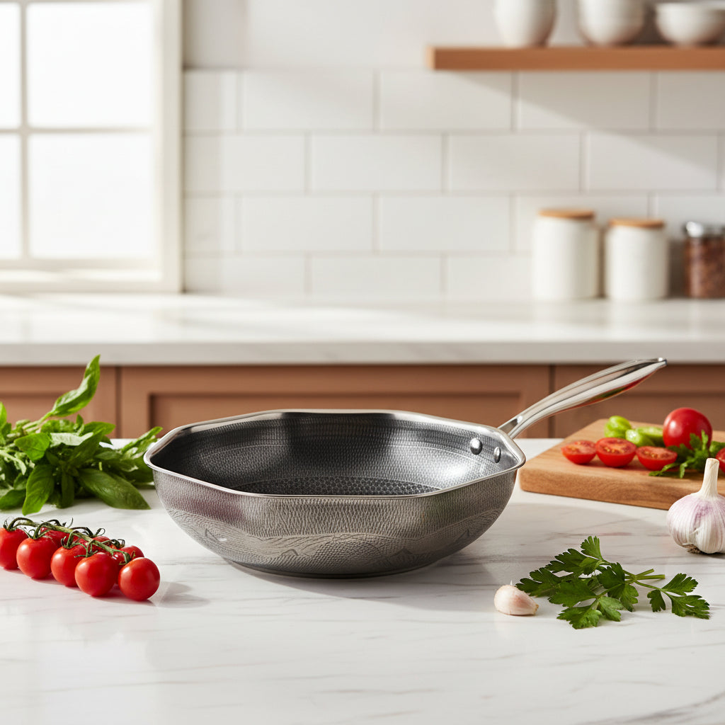 Hamilton Beach 12.5 " Honeycomb Wok Pan - Black