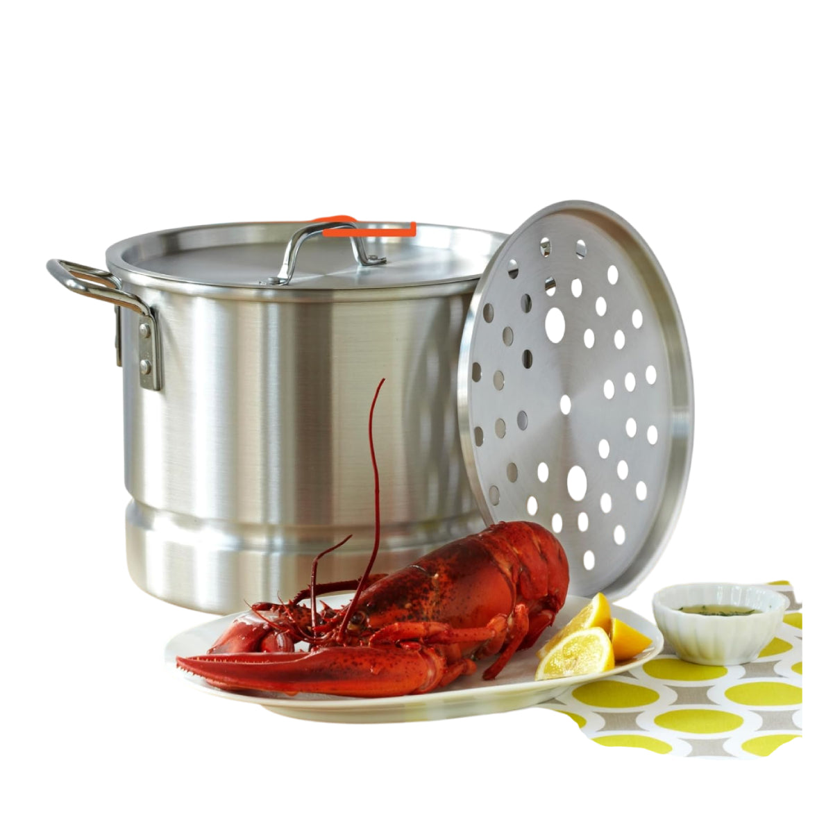 Imusa MEXICANA168 Tamale and Seafood Steamer Set (5-Piece) - Silver