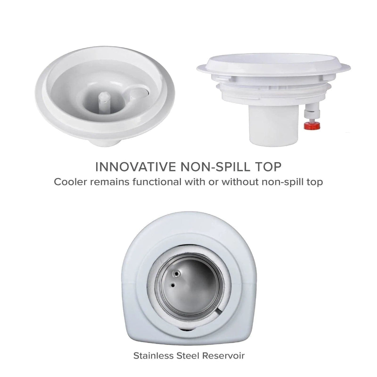 Brio CL500 Hot and Cold Top load Water Dispenser Cooler - White