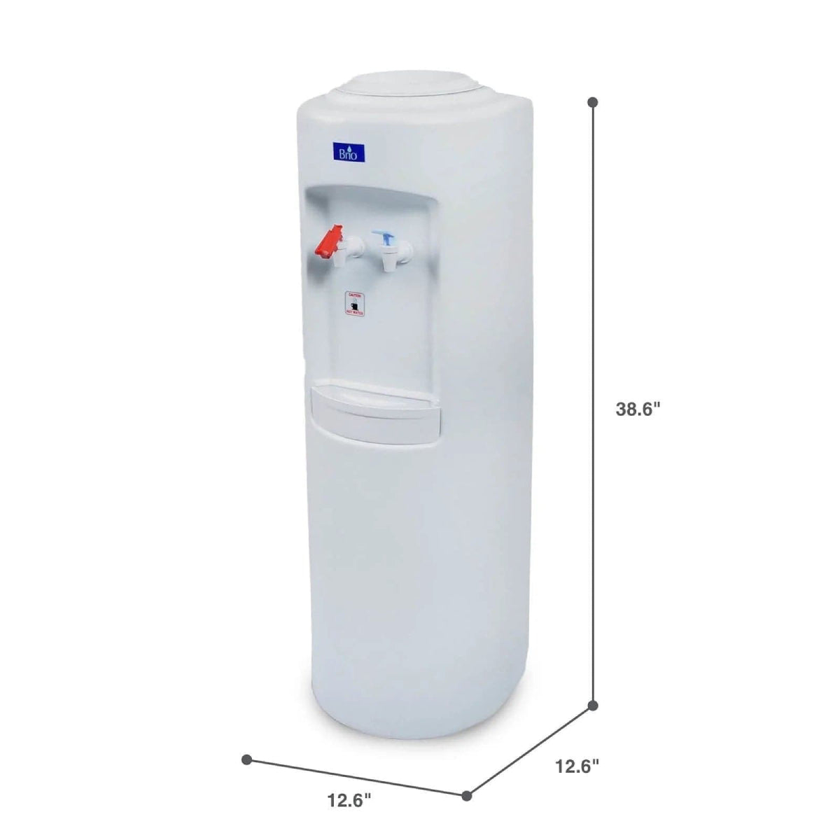 Brio CL500 Hot and Cold Top load Water Dispenser Cooler - White