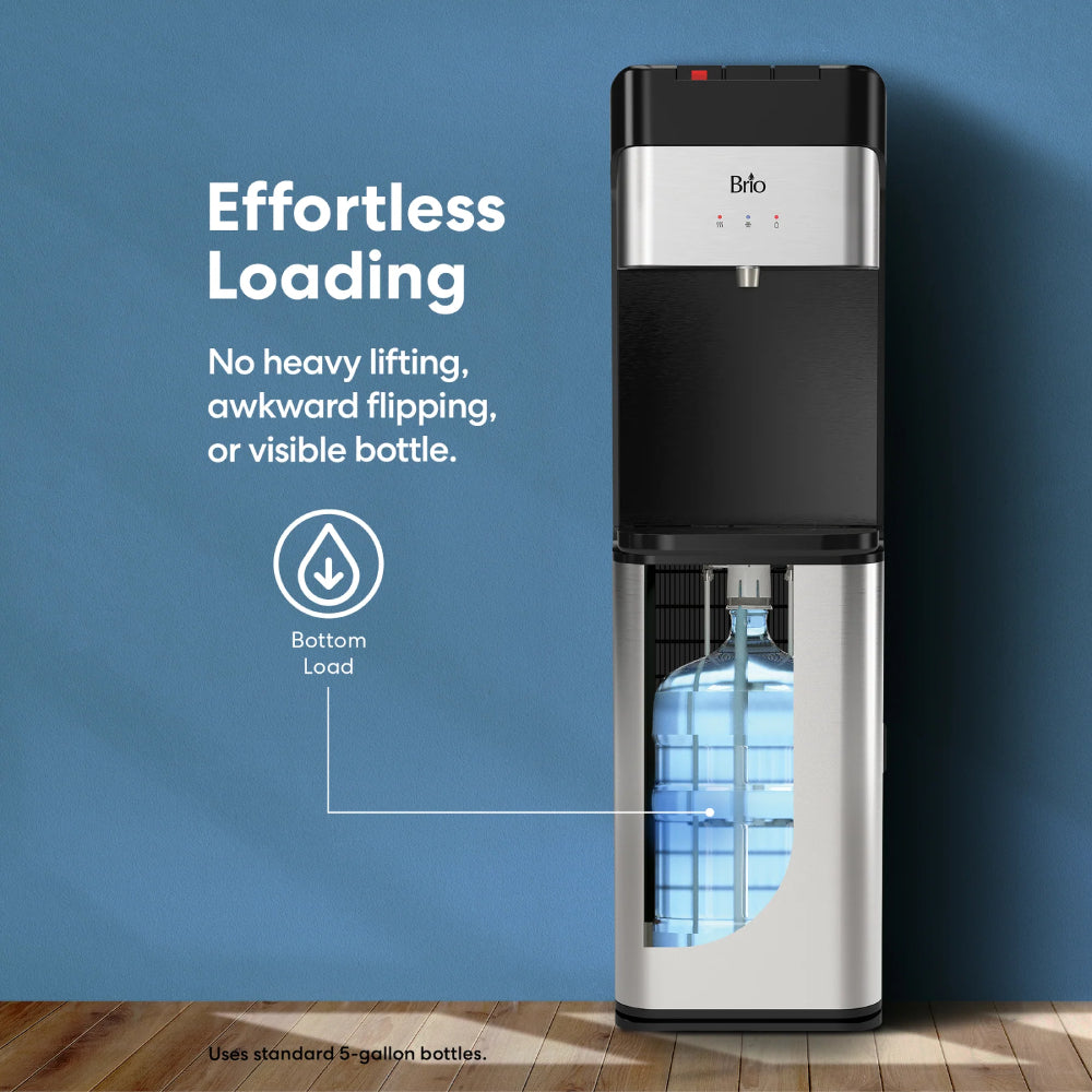 Brio 430 Series Bottom Load Water Cooler - Black/Silver