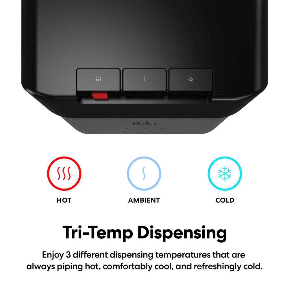 Brio 430 Series Bottom Load Water Cooler - Black/Silver