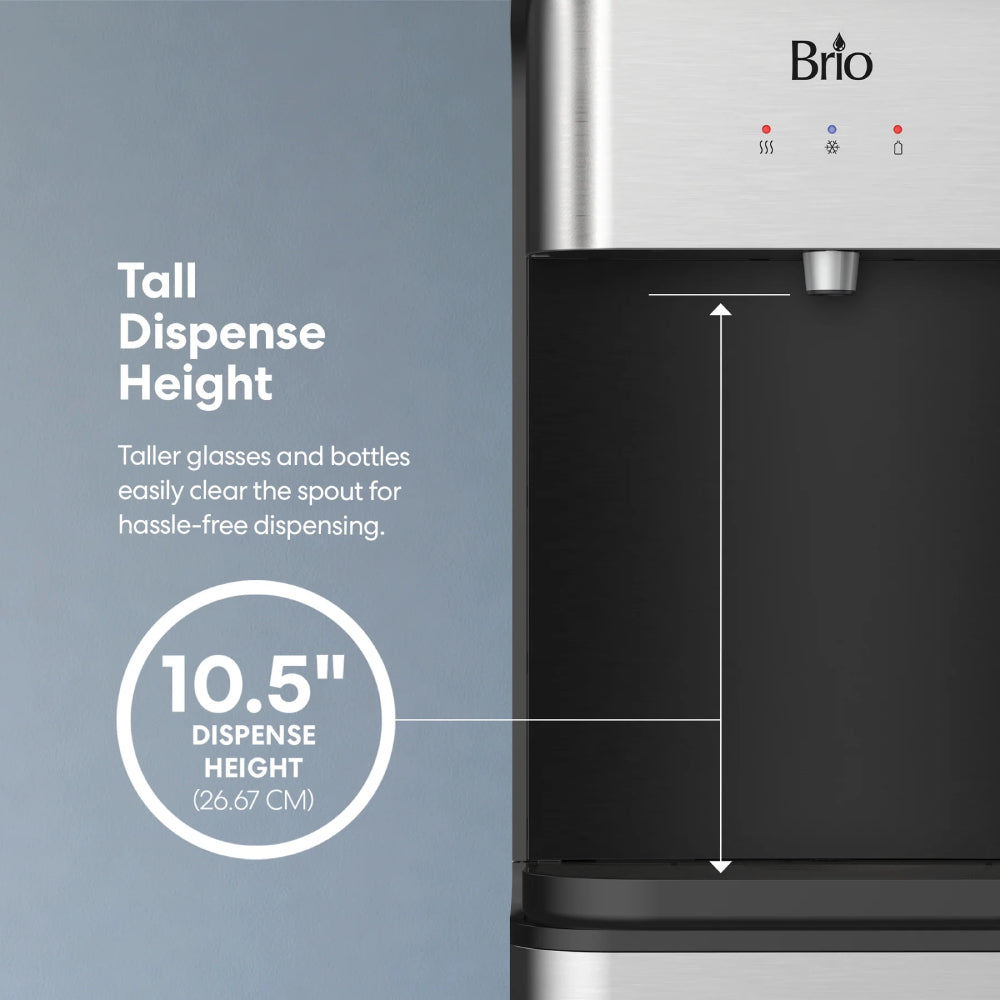 Brio 430 Series Bottom Load Water Cooler - Black/Silver