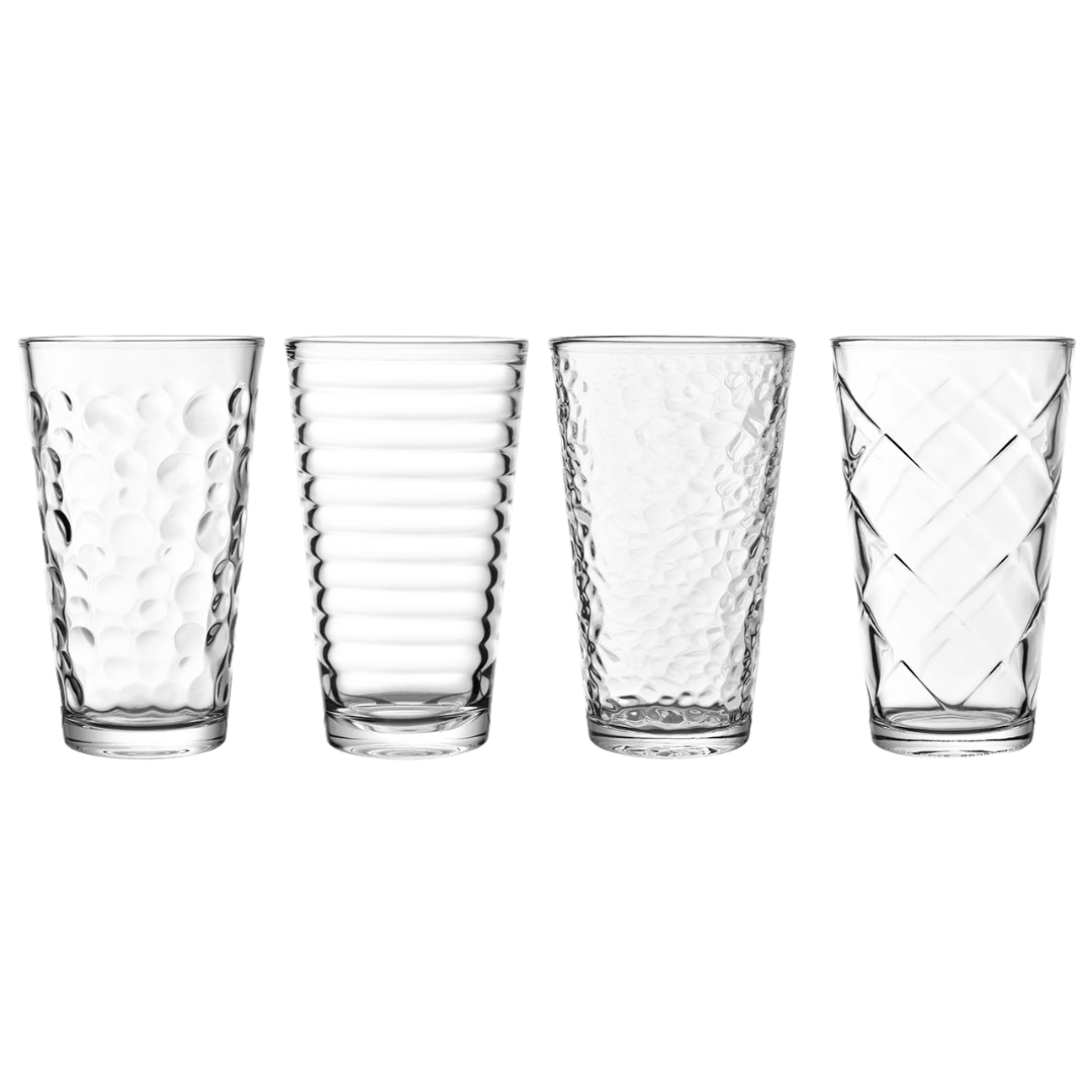 Alpine Cuisine 15oz Glass Cup 10pc Set