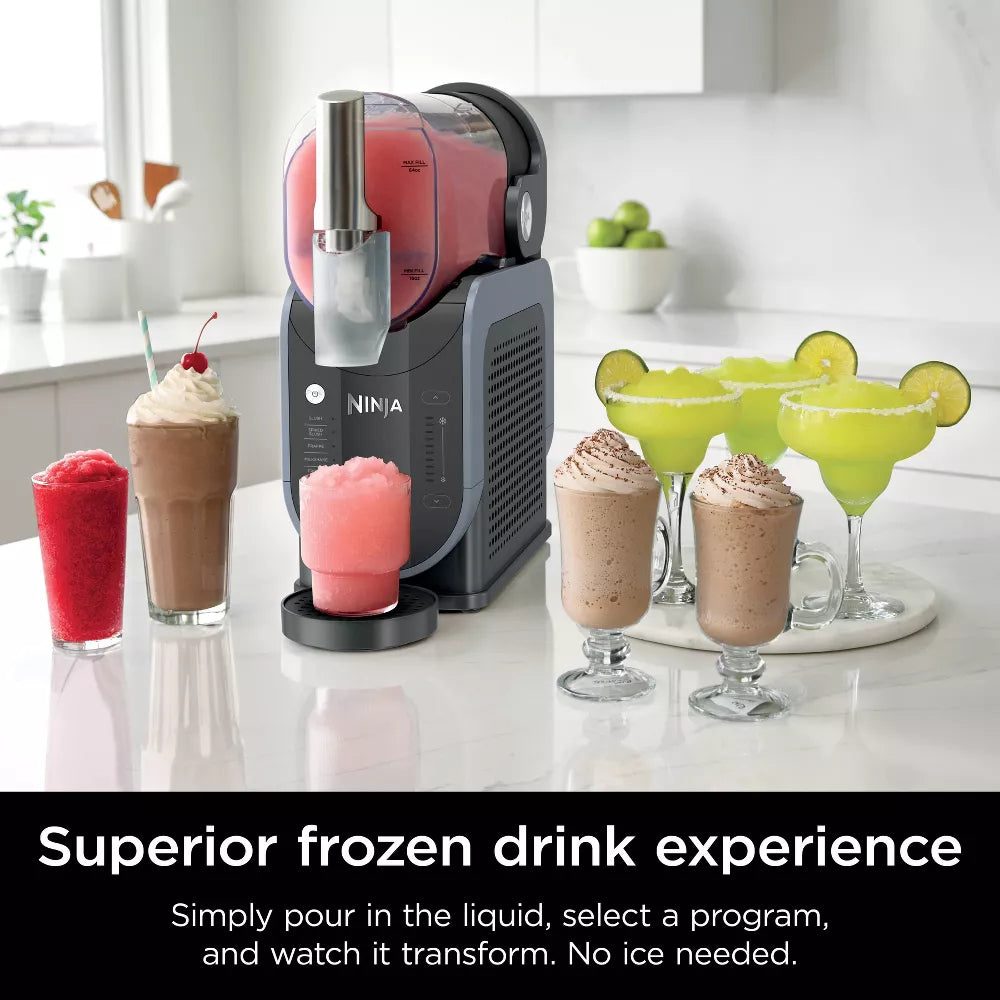 Ninja Slushi 5-in-1 Professional Frozen Drink Maker - Blue/Gray