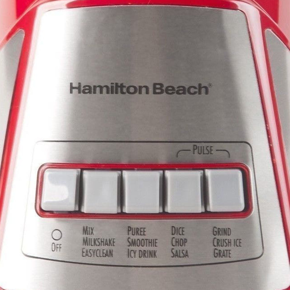 Hamilton Beach Power Elite Blender with 40 oz. Glass Jar - Red