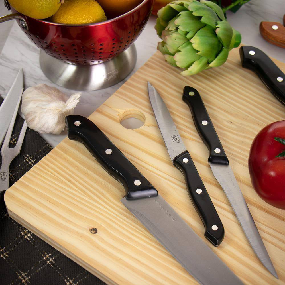 Gibson Home Wildcraft Cutlery Set (15-Piece) - Black