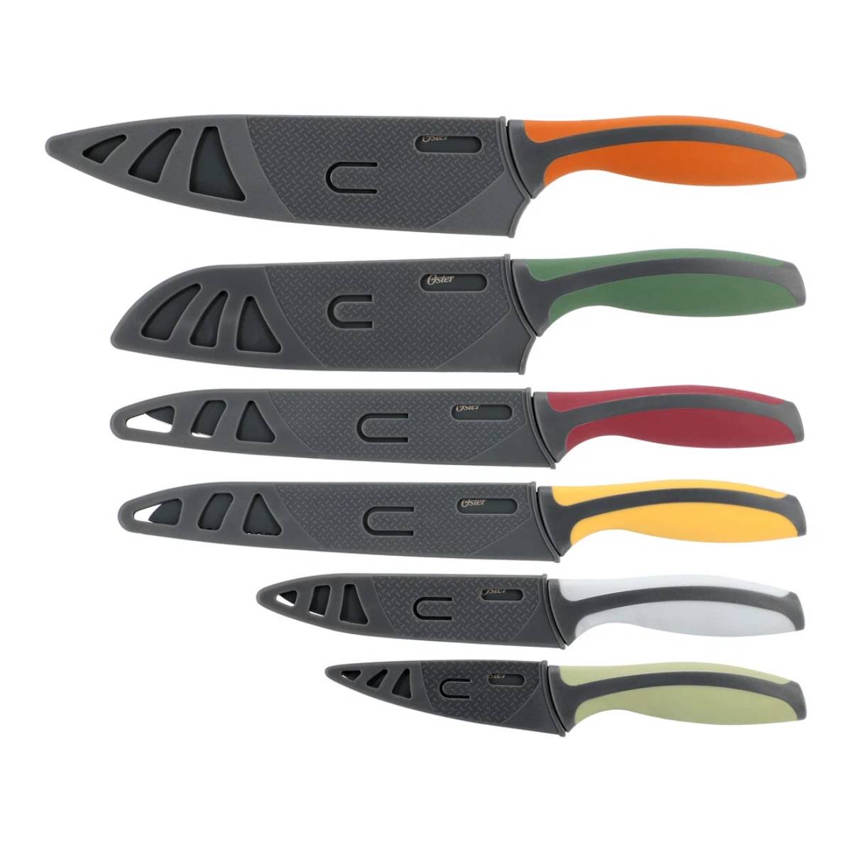 Oster Ronnan Cutlery Knife and Sheath Set (12-Piece) - Assortment
