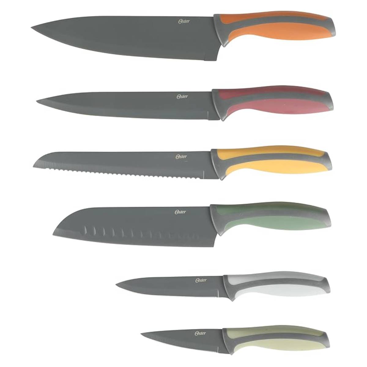Oster Ronnan Cutlery Knife and Sheath Set (12-Piece) - Assortment