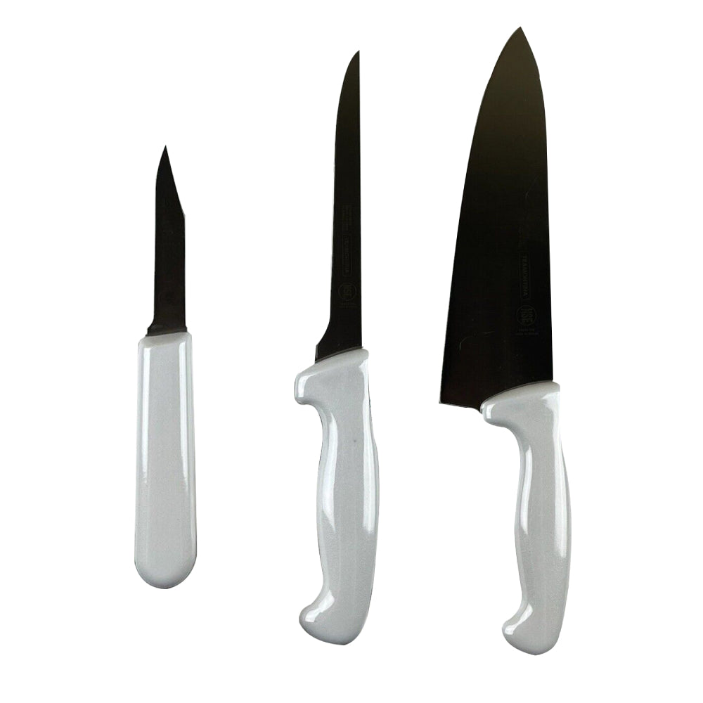 Tramontina Pro Line Chef's Knife Set (3-Piece) - White