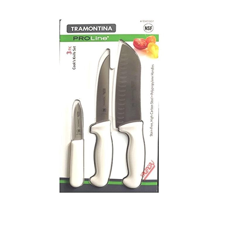 Tramontina ProLine Kitchen Knife Set (3-Piece) - White