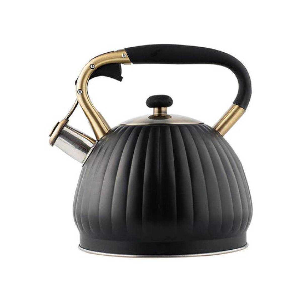 Hamilton Beach 101 oz Whistling Kettle - Black/Gold