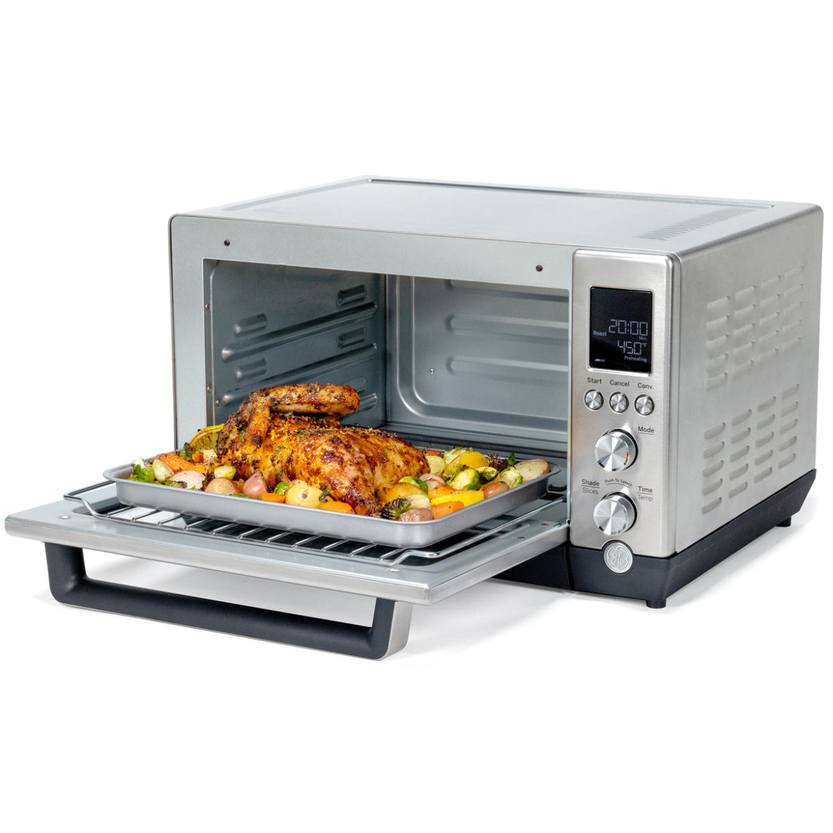 Bundle: GE JGBS61RPSS 4.8 cu.ft. 30" Freestanding Gas Range + GE G90CABSSPSS Quartz 6-Slice Toaster Oven + Toscana PB04 600 Watt Deluxe Cooking Blender