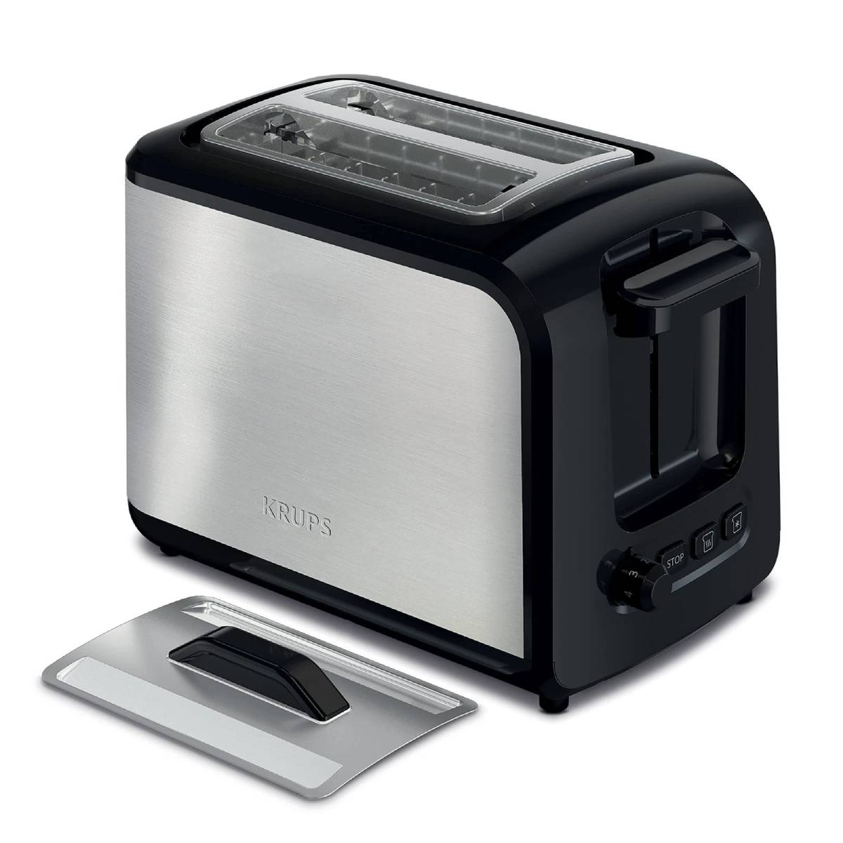 Krups KH411D50 Toaster with Wide Lid - Black/Gray