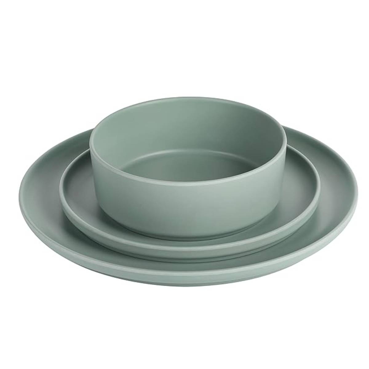 Gibson Home Crest Dinnerware Set (12-Piece) - Green