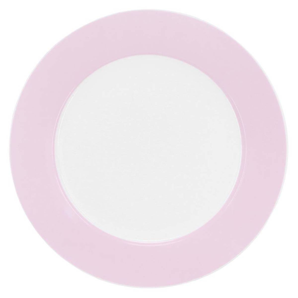 Martha Stewart Banded Dinnerware Set (12-Piece) - Pink/White