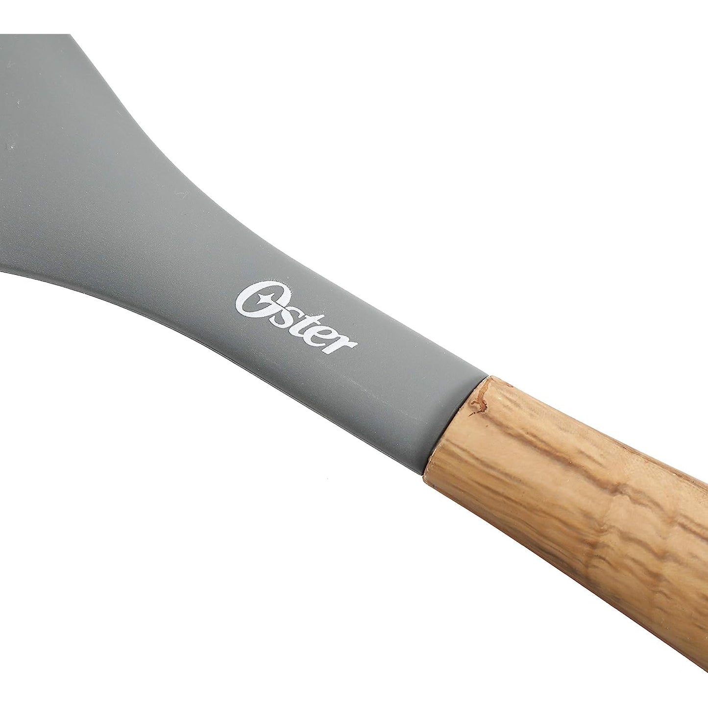 Oster 112066.05 Everwood Kitchen Nylon Tools Set with Wood Inspired Handles (5-Piece) - Gray - Curacao